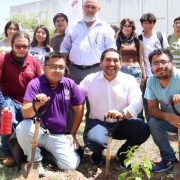 Jornada de reforestación en la UPY estudiantes transforman su campus