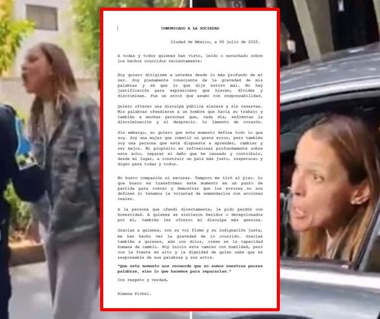 Lady Racista ofrece disculpa pública