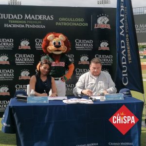 Leones de Yucatán y Ciudad Maderas firman un convenio histórico