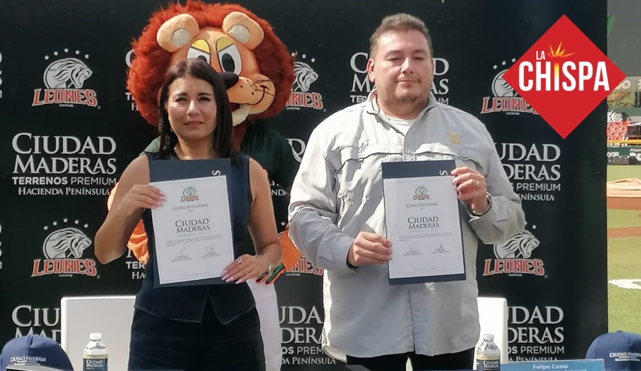 ¡Un jonrón que conecta el béisbol con el desarrollo inmobiliario! Leones de Yucatán y Ciudad Maderas firman un convenio