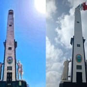 Ayuntamiento borra escudo antiguo de Carmen, al monumento a la bandera