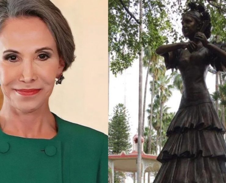 Polémica por estatua de Florinda Meza en Zacatecas