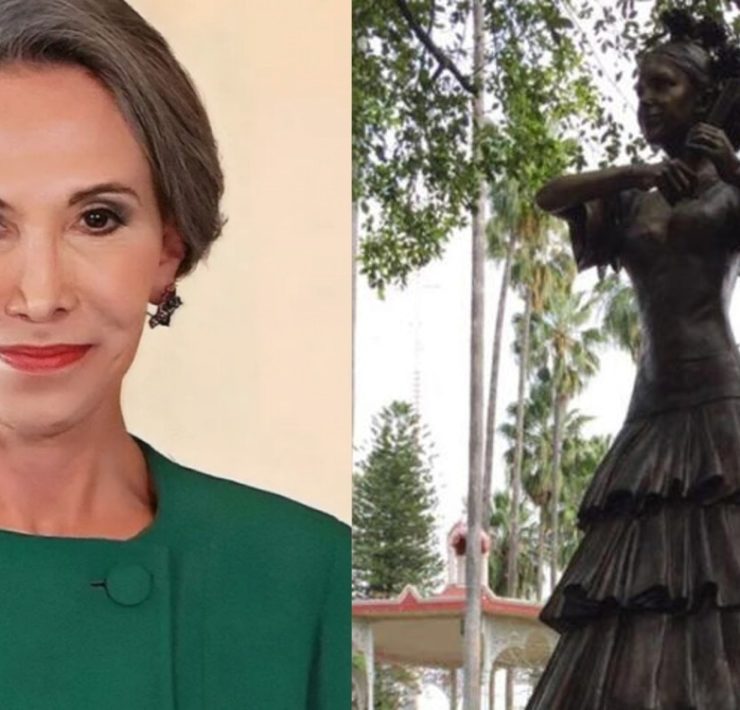 Polémica por estatua de Florinda Meza en Zacatecas