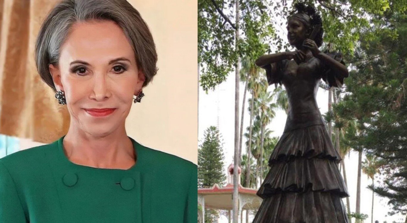 Polémica por estatua de Florinda Meza en Zacatecas