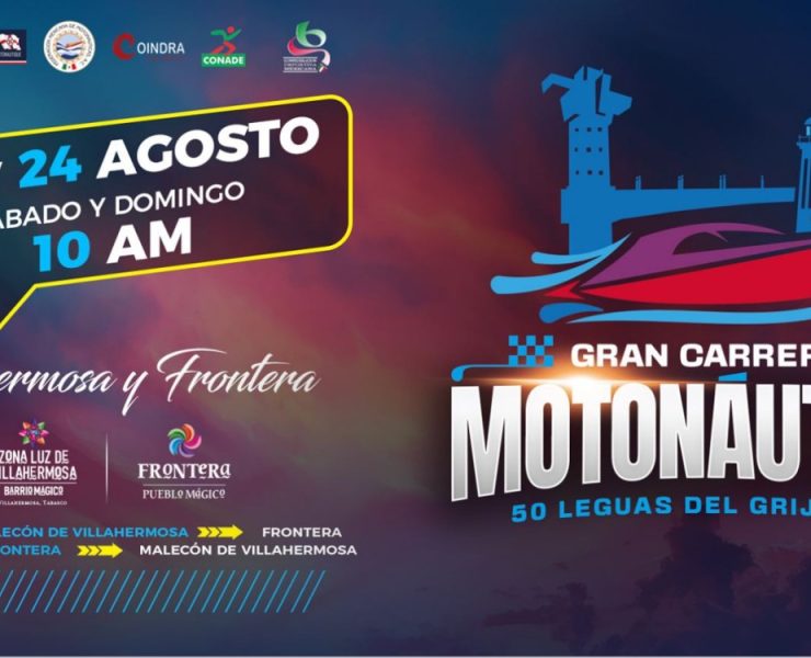 Regresa la Motonáutica Las 50 Leguas del Grijalva en Tabasco