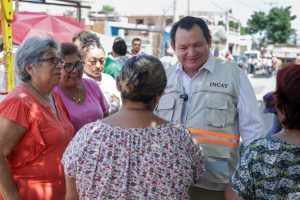 El Gobernador Joaquín Díaz Mena constató los trabajos de reparación en calles de la colonia José María Iturralde, que forman parte del Plan Bienestar.
