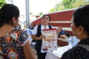 Los habitantes de Kopomá tuvieron acceso a diversos módulos de atención médica y preventiva