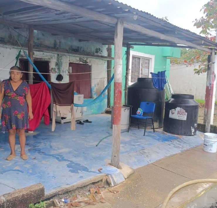Familias de Atasta carecen de agua potable