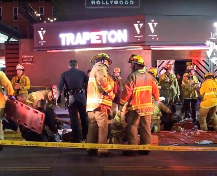 Vehículo arrolló a multitud fuera de club en Los Ángeles