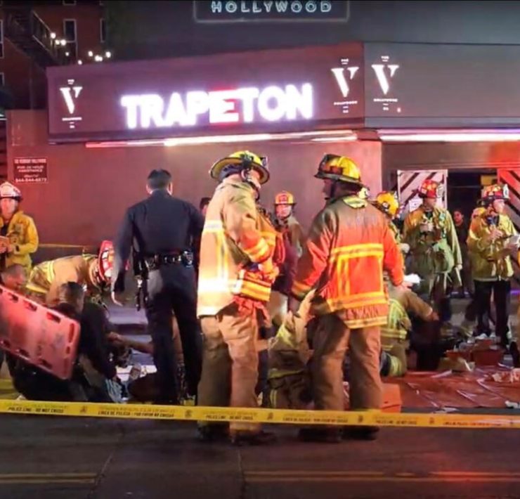 Vehículo arrolló a multitud fuera de club en Los Ángeles