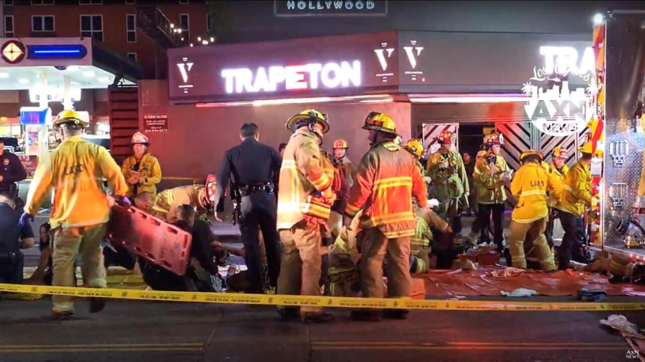 Vehículo arrolló a multitud fuera de club en Los Ángeles