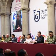 Brugada destaca avances integrales en seguridad y justicia; llama a combatir discriminación y violencia estructural en CDMX