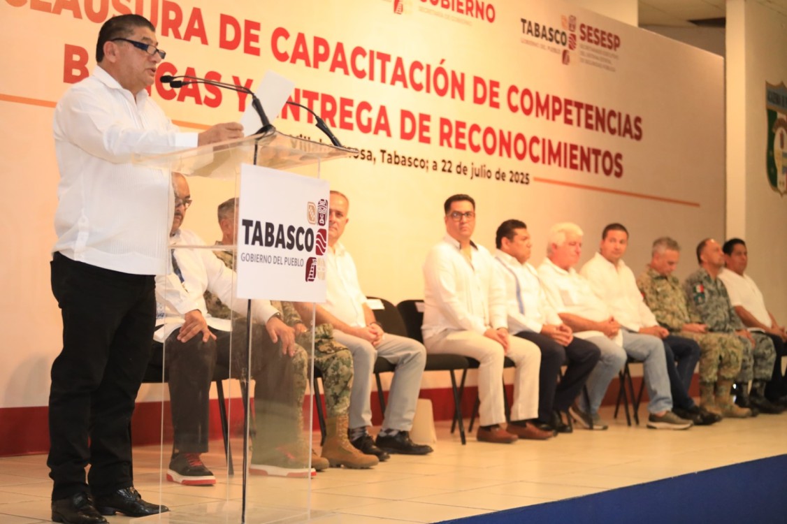 elementos policiacos en Tabasco