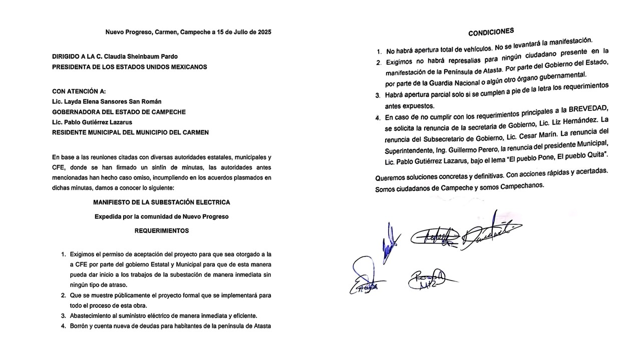 Atastecos dicen que habrá apertura parcial de la carretera