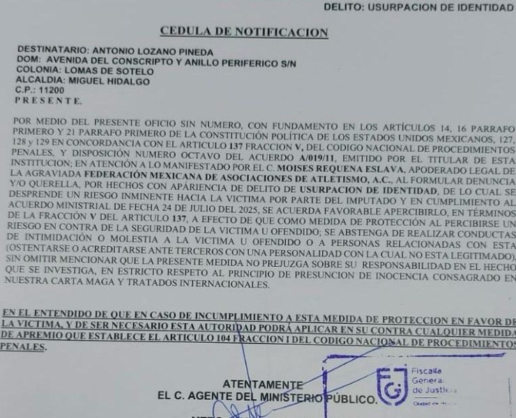 Defraudadores de Atletismo Mexicano