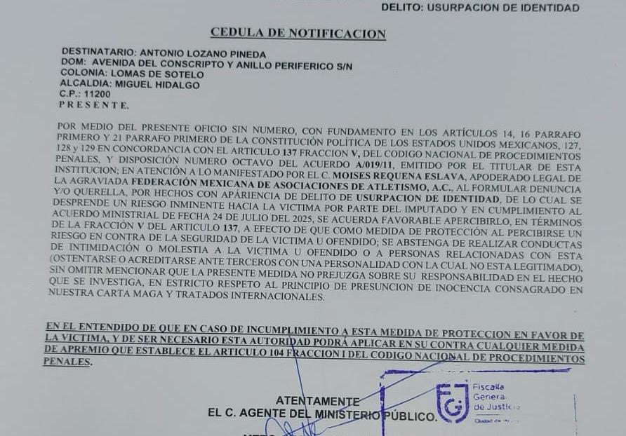 Defraudadores de Atletismo Mexicano