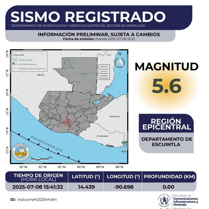sismo de magnitud 5.6