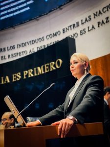 Verónica Camino Farjat representará a México en el foro internacional sobre igualdad sustantiva y vida libre de violencia en Uruguay.