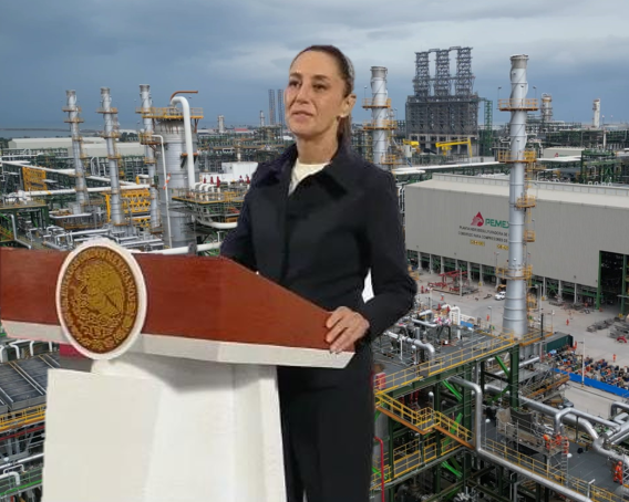 Claudia Sheinbaum aclara paro de refinería Olmeca