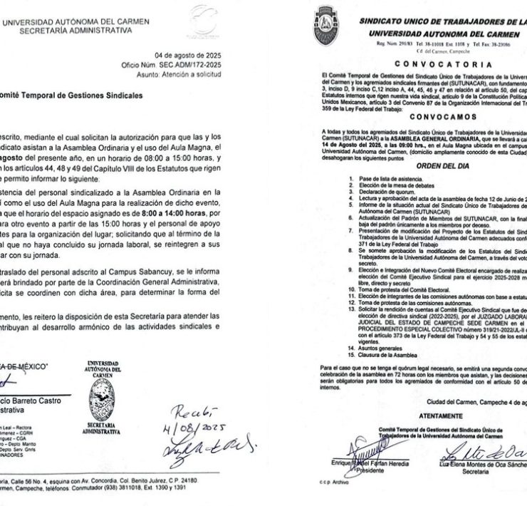 Sutunancar convoca a la elección e integración del nuevo Comité Electoral