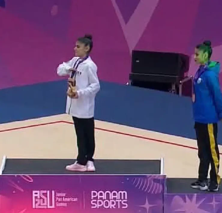 Ana Luisa Abraham ganó oro en Gimnasia Rítmica Impactante Triunfo
