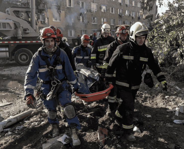 Bombardeo ruso en Kiev deja al menos 18 muertos