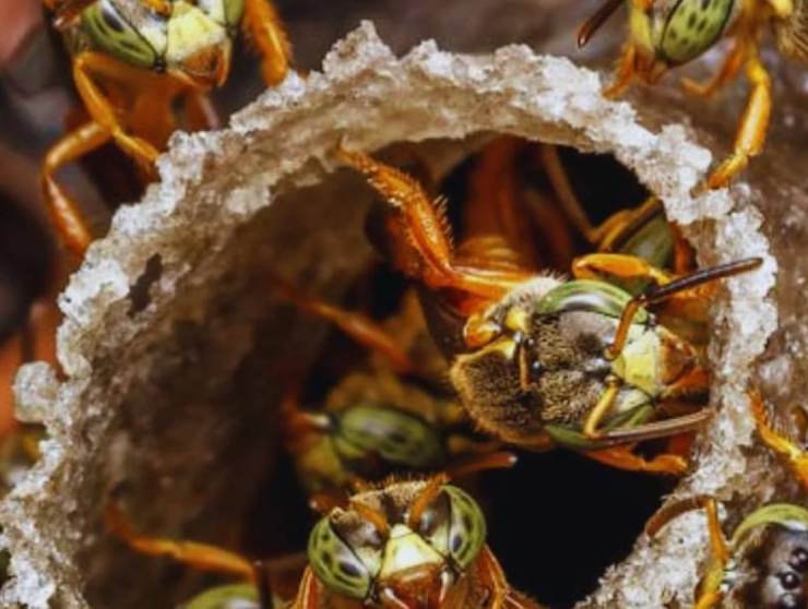 Descubren un nido de avispas radiactivas en Estados Unidos