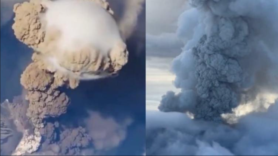 Volcán ruso erupciona tras potente sismo en Kamchatka