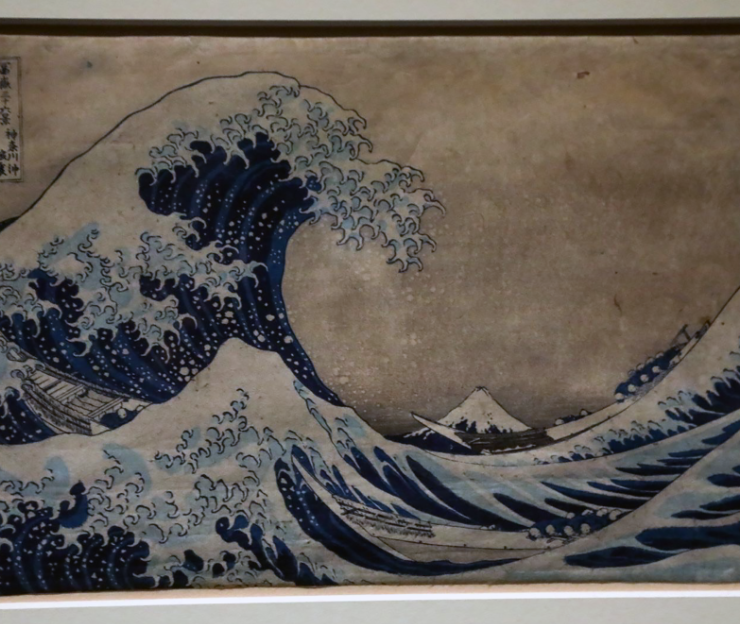 Obras japonesas en México, "Japón: Del mito al manga", La gran ola y el imaginario japonés