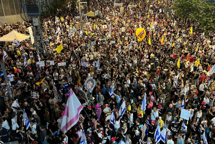 Manifestación masiva sacude Tel Aviv
