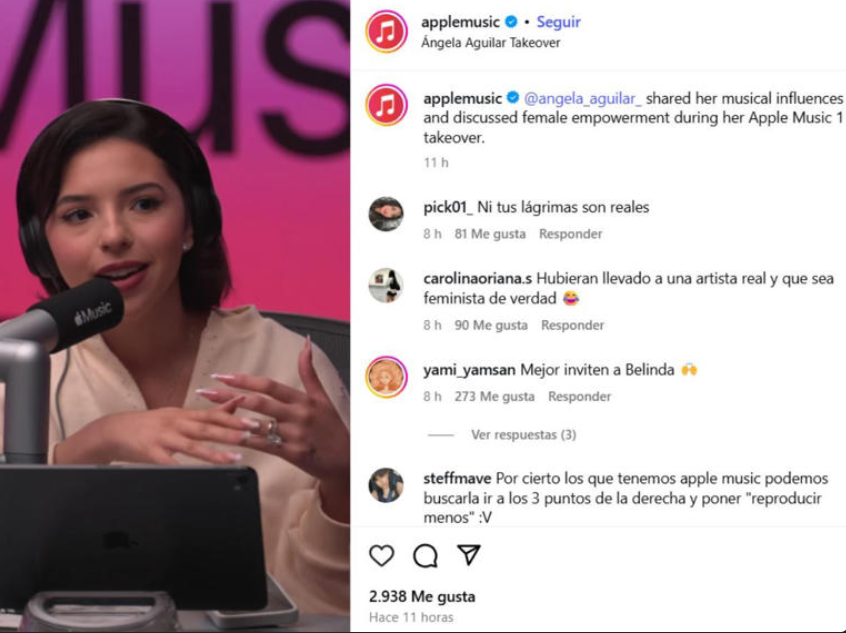 Ángela Aguilar se quiebra en vivo: “Nosotras importamos”