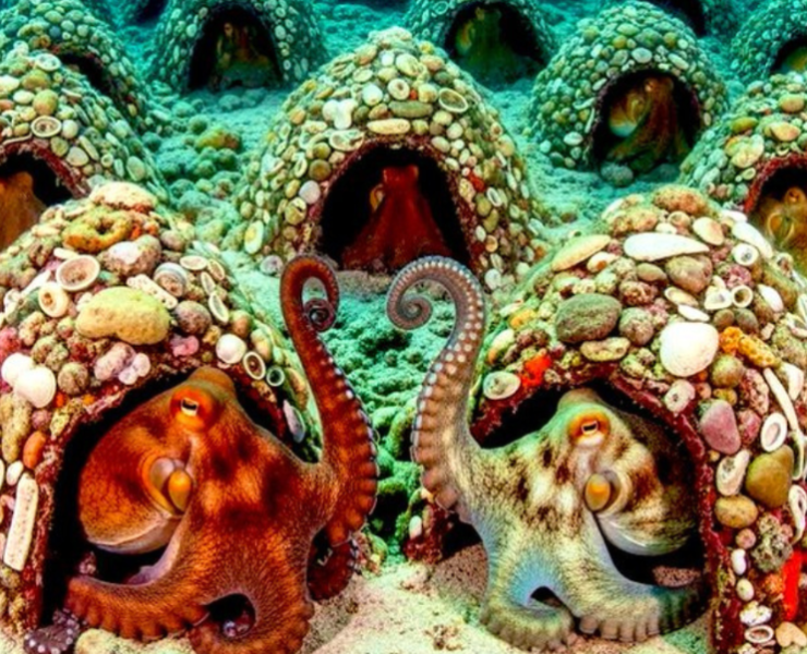 Los biólogos han descubierto ‘Octlantis’, una ciudad de pulpos