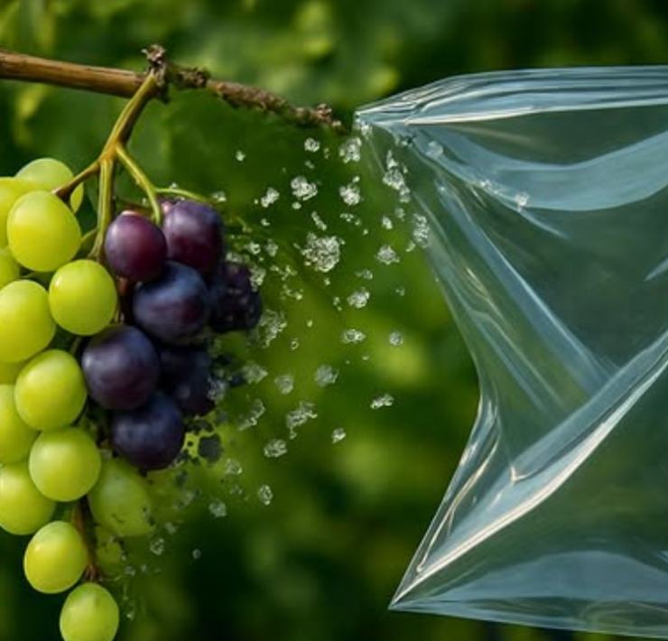 Crean plástico a partir de uvas y otros residuos biodegradables