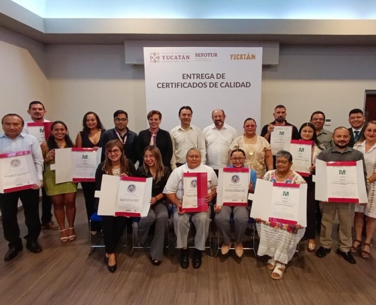  ¡Yucatán Brilla! Certifican calidad y buenas prácticas de empresas turísticas en Yucatán