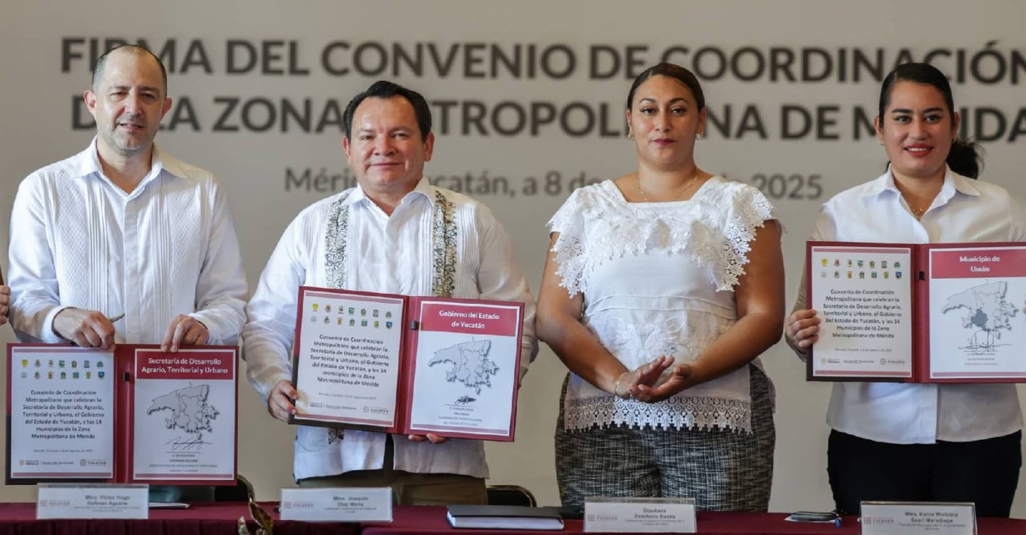 Convenio histórico para la Transformación de la Zona Metropolitana de Mérida