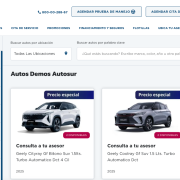 Dónde comprar autos demo en línea