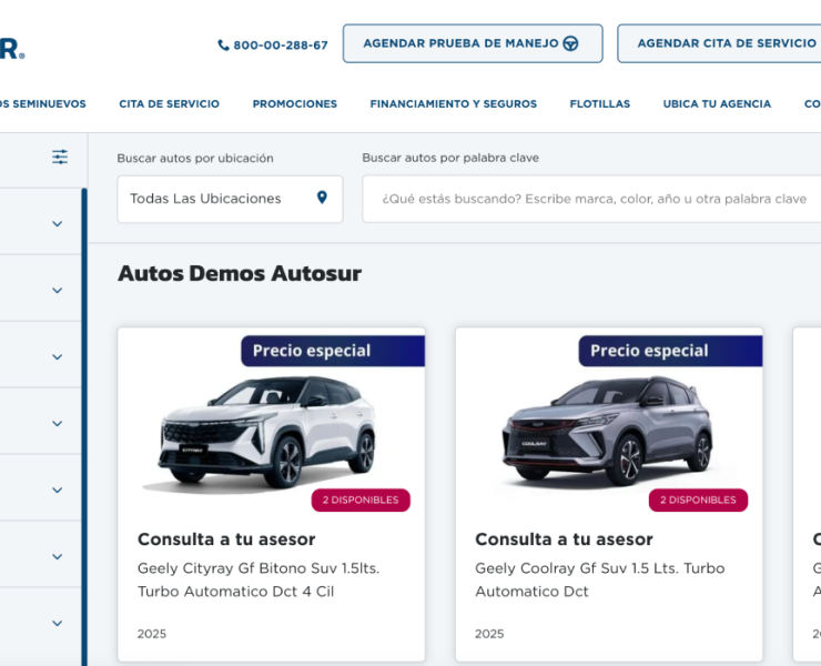 Dónde comprar autos demo en línea