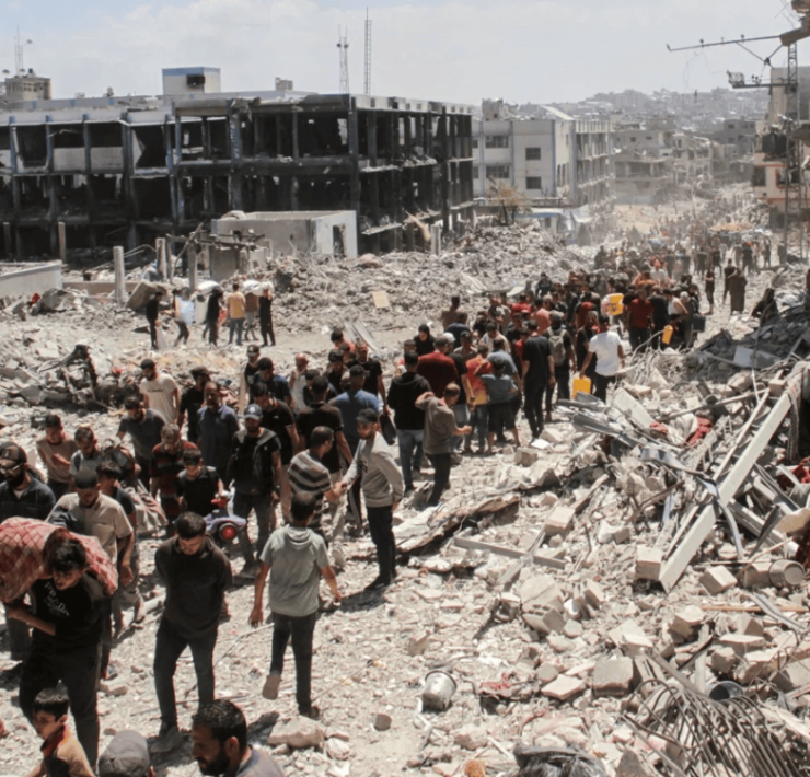 Evacuación masiva de Ciudad de Gaza