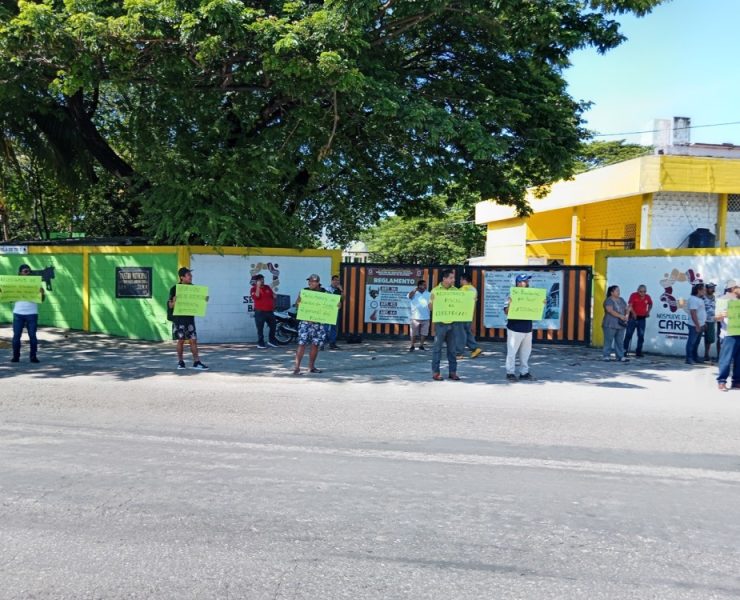 Manifestación de Matarifes de Ciudad del Carmen