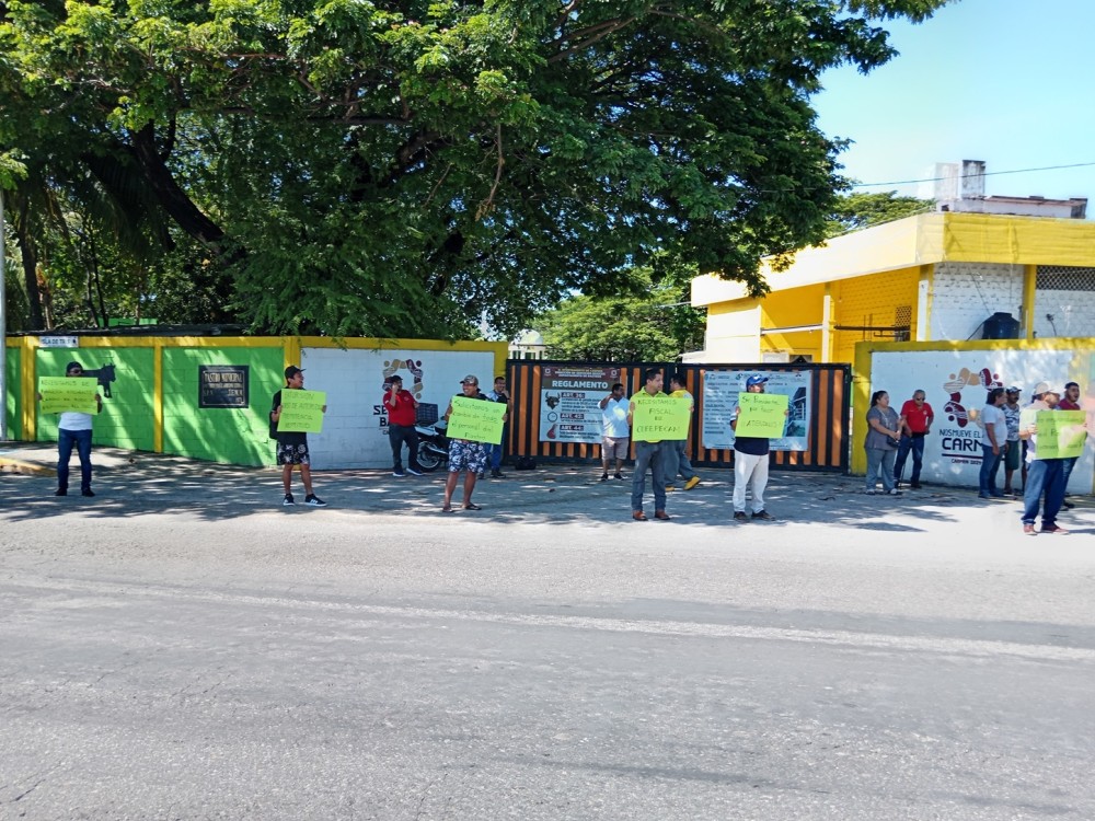 Manifestación de Matarifes de Ciudad del Carmen