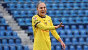 La jugadora española Irene Guerrero coopero con dos asistencias, en la victoria del América femenil de 4-0 ante Necaxa.