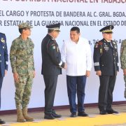 Javier May atestigua toma de protesta del nuevo coordinador de la Guardia Nacional