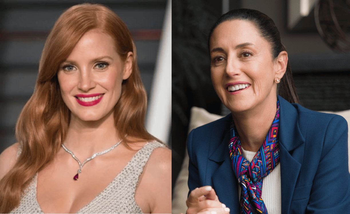 Jessica Chastain habló de Sheinbaum