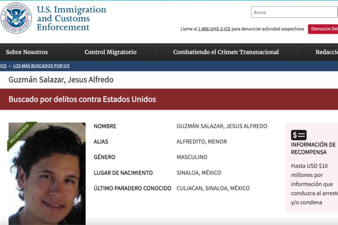 La recompensa millonaria contra Los Chapitos