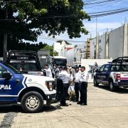 Manifestación de Policías de Ciudad del Carmen por un par de horas
