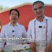 Mario Delgado reconoce apoyo del gobierno de Tamaulipas en educación: entrega de útiles y uniformes para estudiantes