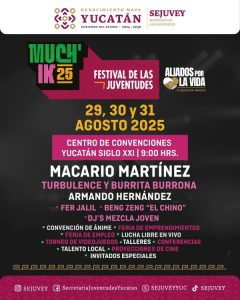 Estas actividades serán las que se realizarán en Mérida, teniendo como sede el Centro de Convenciones Siglo XXI.
