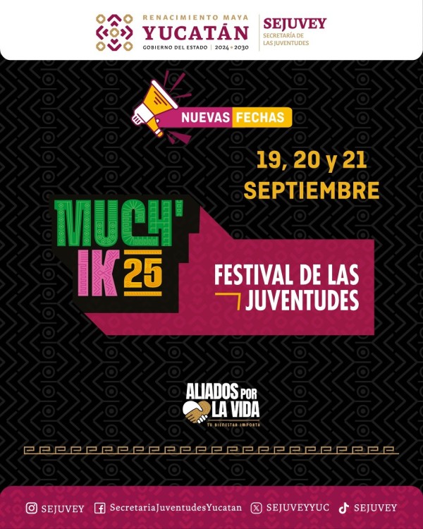 Nuevas fechas del Much’Ik Festival de las Juventudes 2025