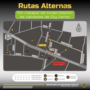SSP informó sobre cierres y desvíos en la zona Norte del Periférico de Mérida