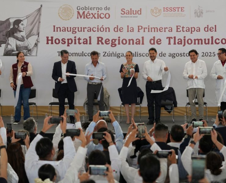 Sheinbaum inaugura hospital del ISSSTE en Tlajomulco y reafirma compromiso de garantizar salud como derecho constitucional